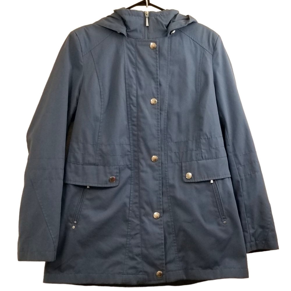 Sears Women's Blue Hooded Jacket Size Small